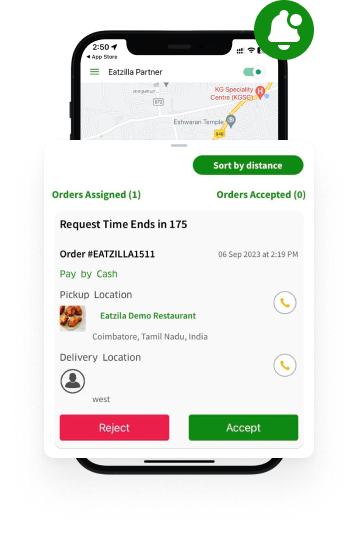 Order Accept/Reject Requests