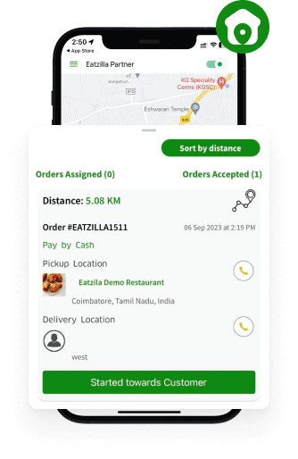 Started towards Customer